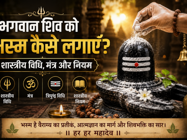भोले बाबा को भस्म लगाने की शास्त्रीय विधि: महत्व, प्रकार और शिव को भस्म क्यों प्रिय है