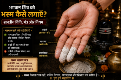 भोले बाबा को भस्म लगाने की शास्त्रीय विधि